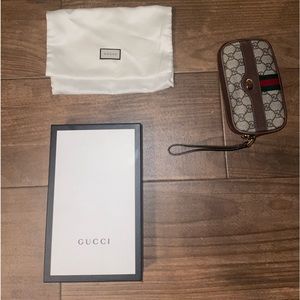 Gucci Bags | Gucci Ophidia Wristlet/Wallet.
| Color: Brown | Size: Os